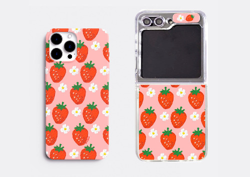 草莓iphone15 盖乐世S23 Ultra iphone14卡 透明手机壳